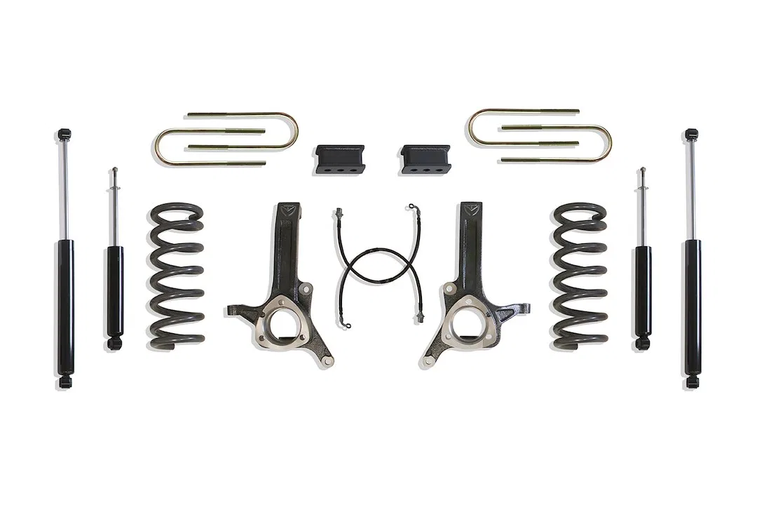 K882262DL – MAXTRAC Lift Kit Suspension, 6-1/2 Inch Front Lift 2-1/2 Inch Rear Lift With Front And Rear Shock Absorbe...